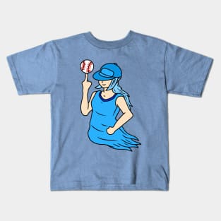 Beautiful pitcher lady Kids T-Shirt